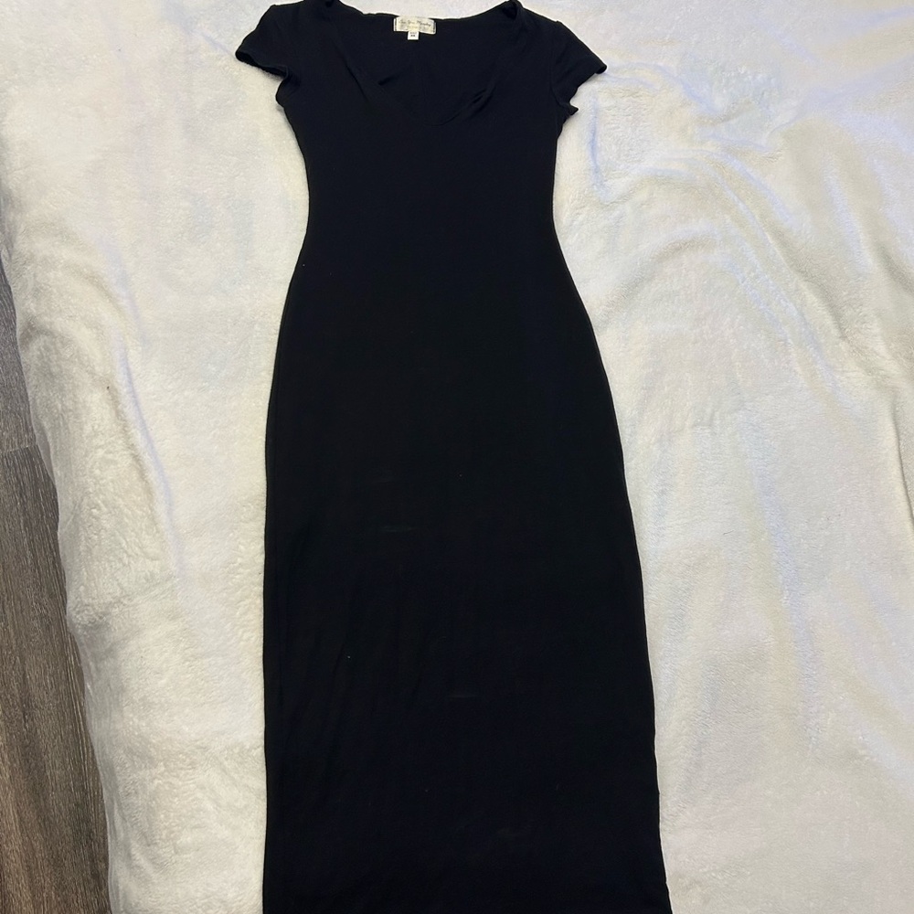 See You Monday Black Maxi Dress